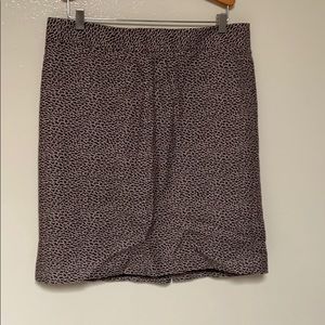 loft pencil skirt animal print sz 10